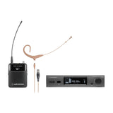 Audio-Technica ATW-3211/894XTHEE1 3000 Series Wireless Headworn Microphone System 530.000-589.975 MHz Beige EE1