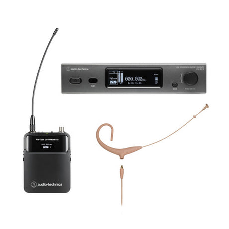Audio-Technica ATW-3211N894XTH DE2 3000 Series Network Wireless Cardioid Earset System DE2 470-530 MHz Beige