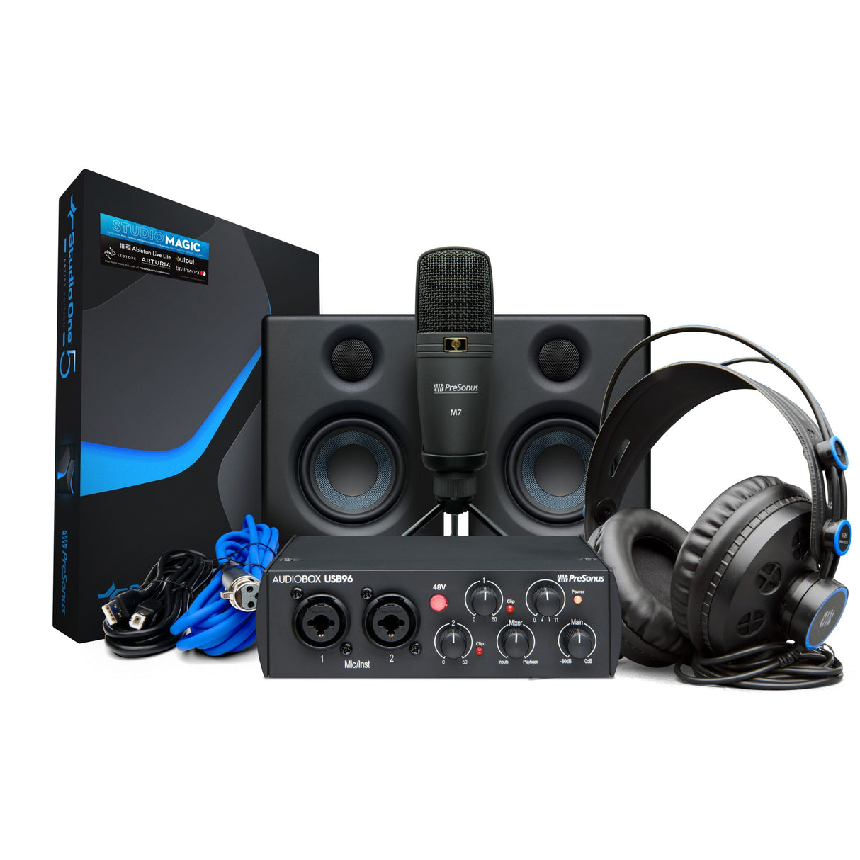 PreSonus AudioBox 25th 96k Studio Ultimate Complete Hardware/Software Recording Kit