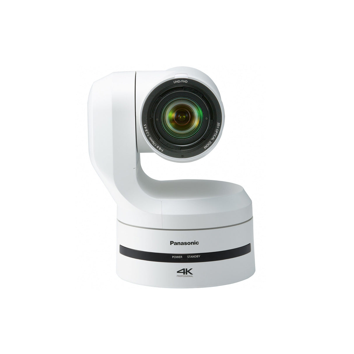 Panasonic AW-UE150WPJ UHD 4K 20x Zoom PTZ Camera, White