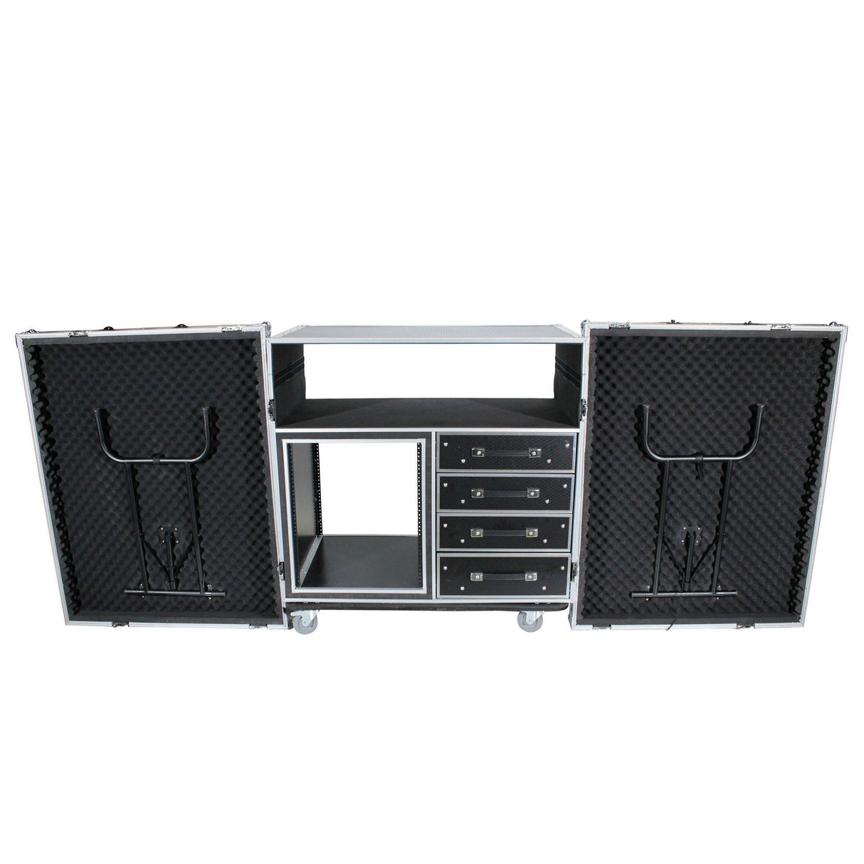 ProX XS-12U4DTWCO 12U ATA Flight Style Mixing Console Case