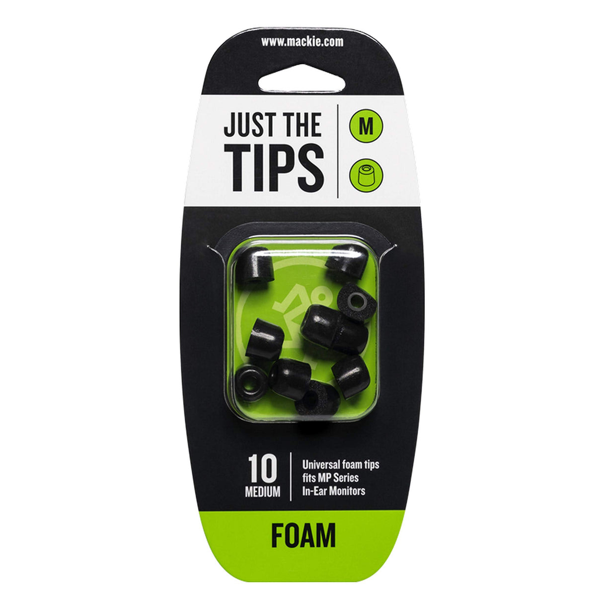 Mackie MP Series Medium Foam Black Tips Kit