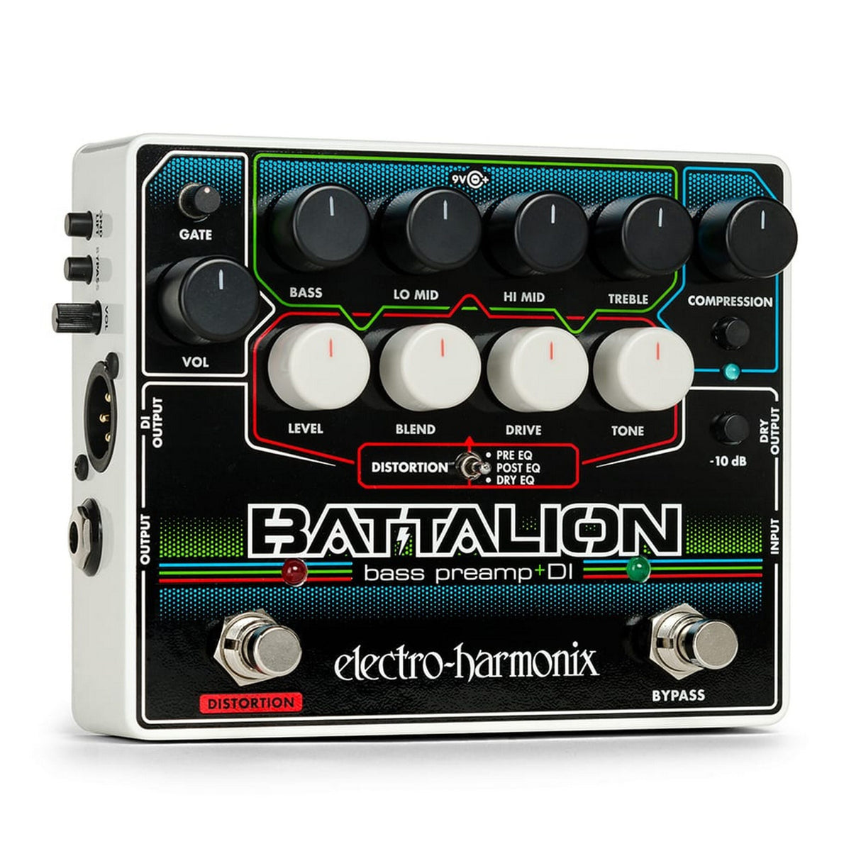 Electro-Harmonix Battalion Bass Preamp and DI Effects Pedal