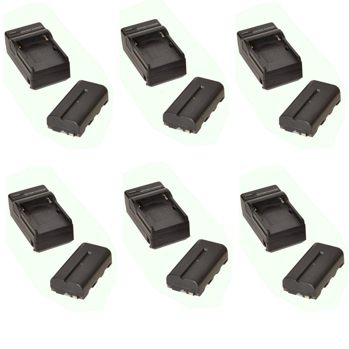 Bescor BCK108 6 Pack NPF Battery and Charger Kit