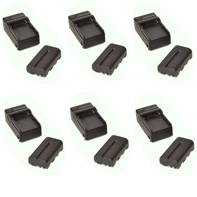 Bescor BCK108 6 Pack NPF Battery and Charger Kit