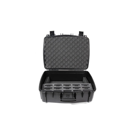 Williams AV CCS 056 S Carry Case with 15 Slot Foam Insert for PPA T46 Transmitter FM/IR/Loop Bodypack Receivers