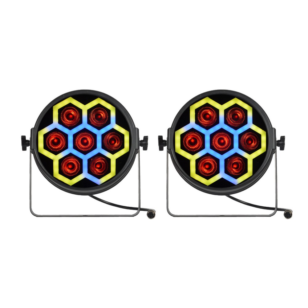 JMAZ Versa Flex Par TRON7 4-In-1 RGBW LED Fixture, Pair