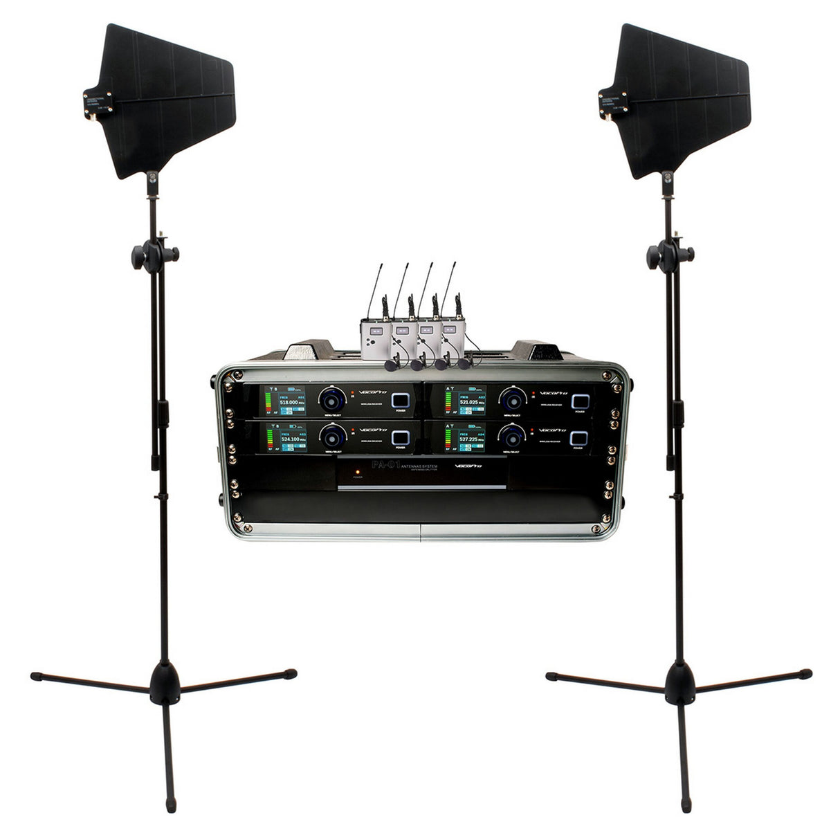 VocoPro BenchMark-Quad-BP Touring Grade True Diversity Wireless System