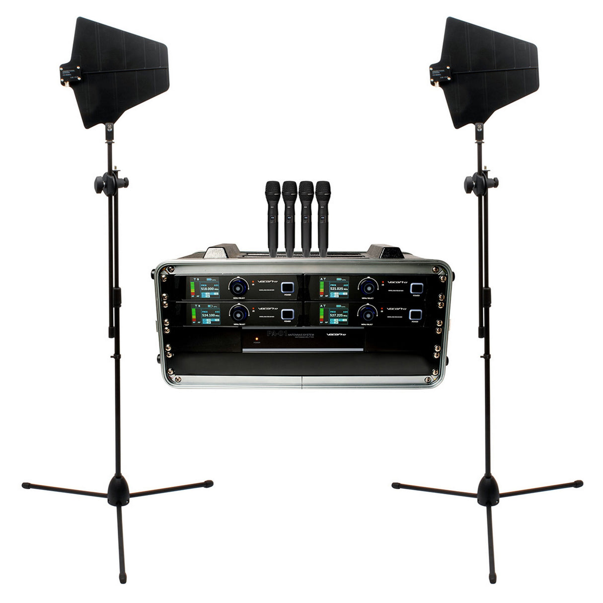 VocoPro BenchMark-Quad-HH Touring Grade True Diversity Wireless System