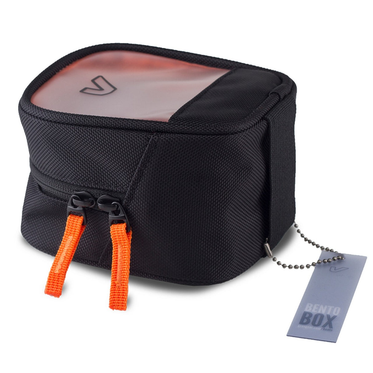 Gruv Gear BENTO-HT02-BLK Bento Box, Classic Black/Orange, Half Tall