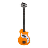 Orange O-BASS 4-String Okoume Dual Action Maple Neck Bass Guitar, Orange