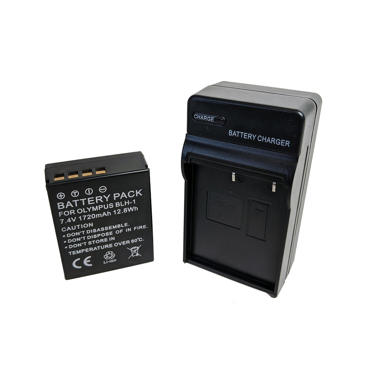 Bescor BLH1 Battery and Charger for Olympus Cameras