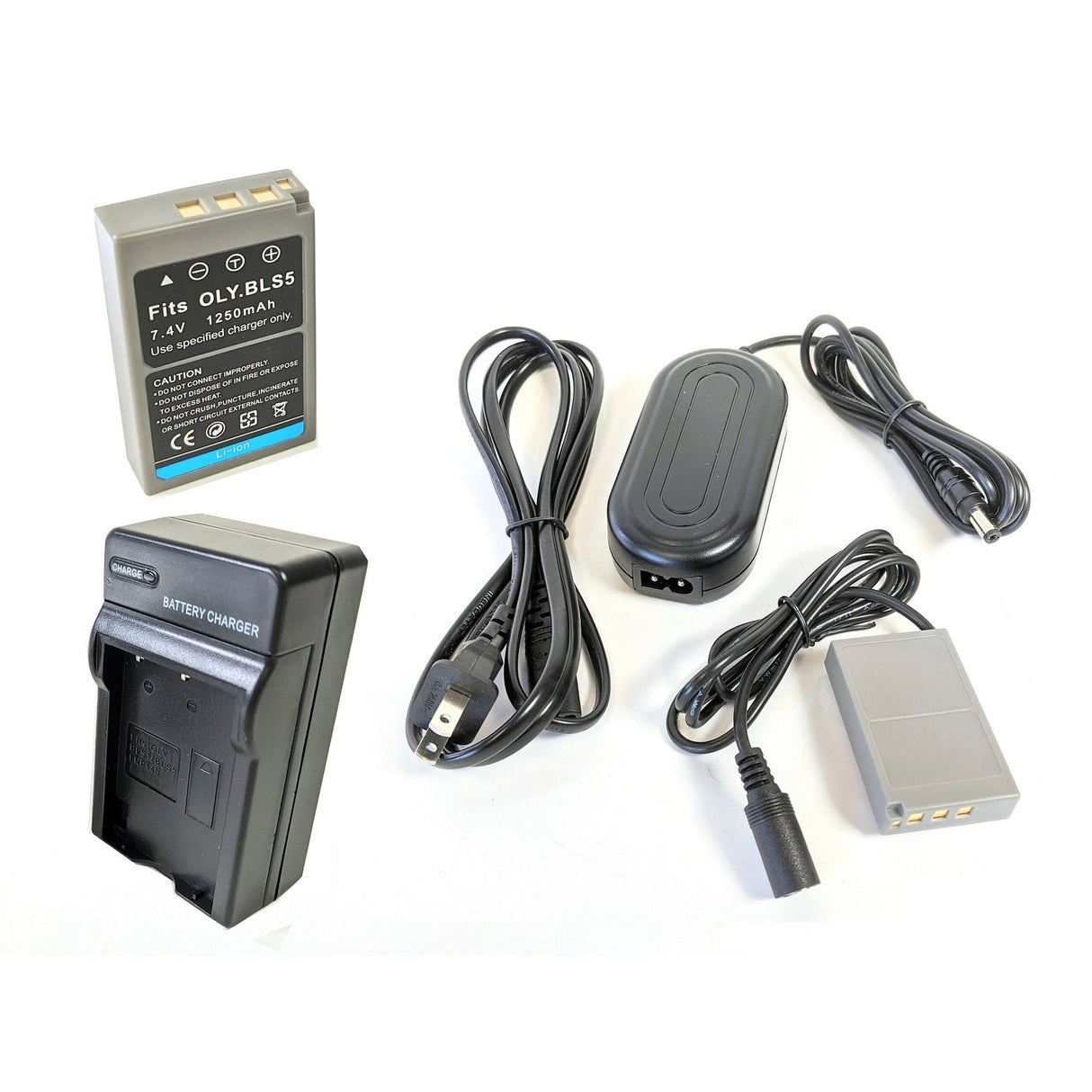 Bescor BLS50PRO Style Battery, Charger, Coupler and AC Adapter Kit
