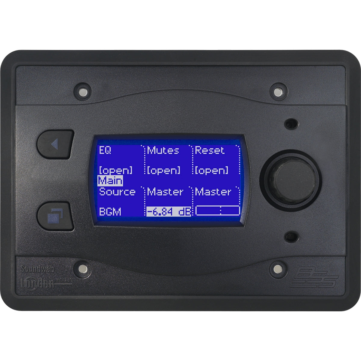 BSS BLU-10-BLK | Touch Screen Programmable Remote Wall Controller Black
