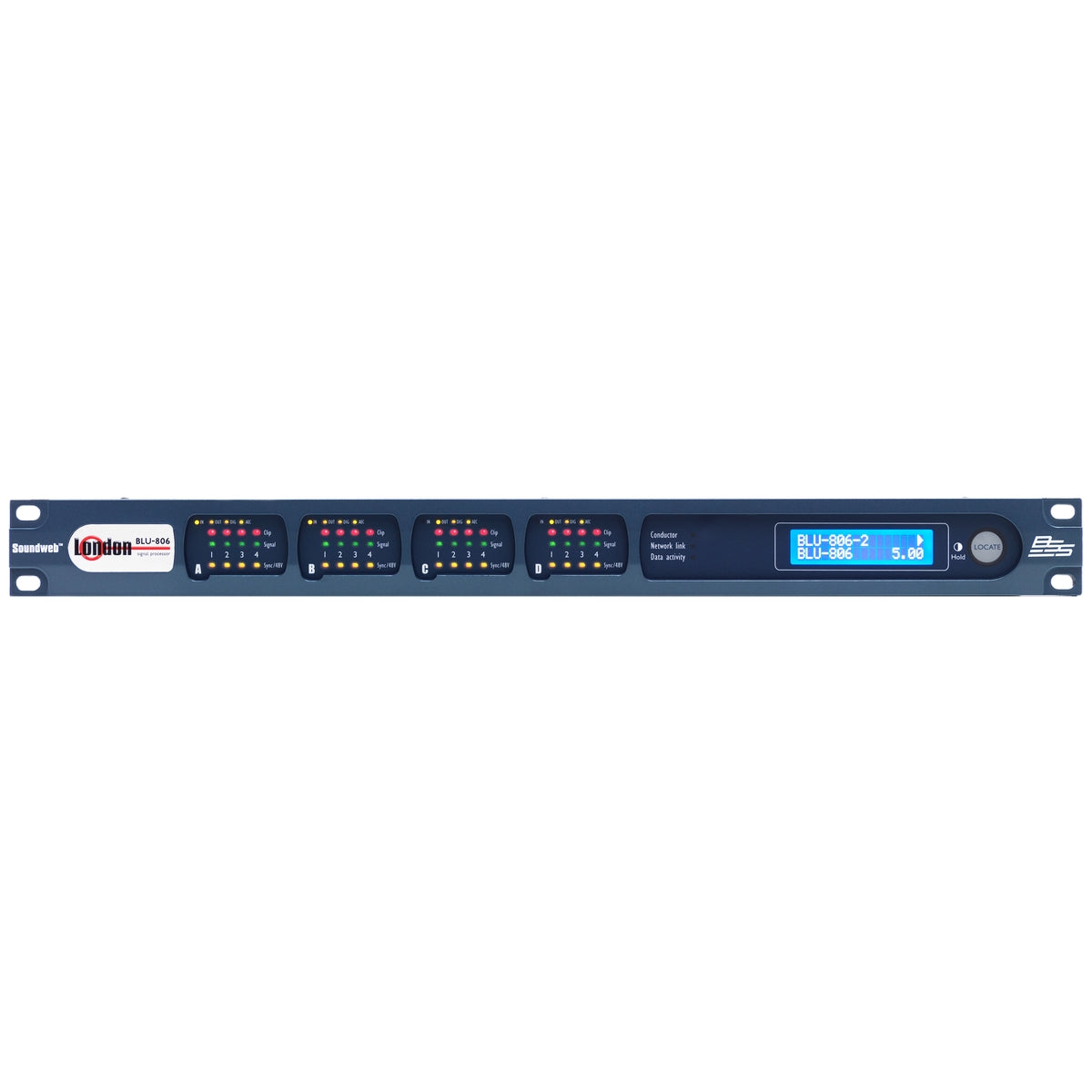 BSS BLU-806 | Networked Signal Processor with Dante BLU Link Chassis