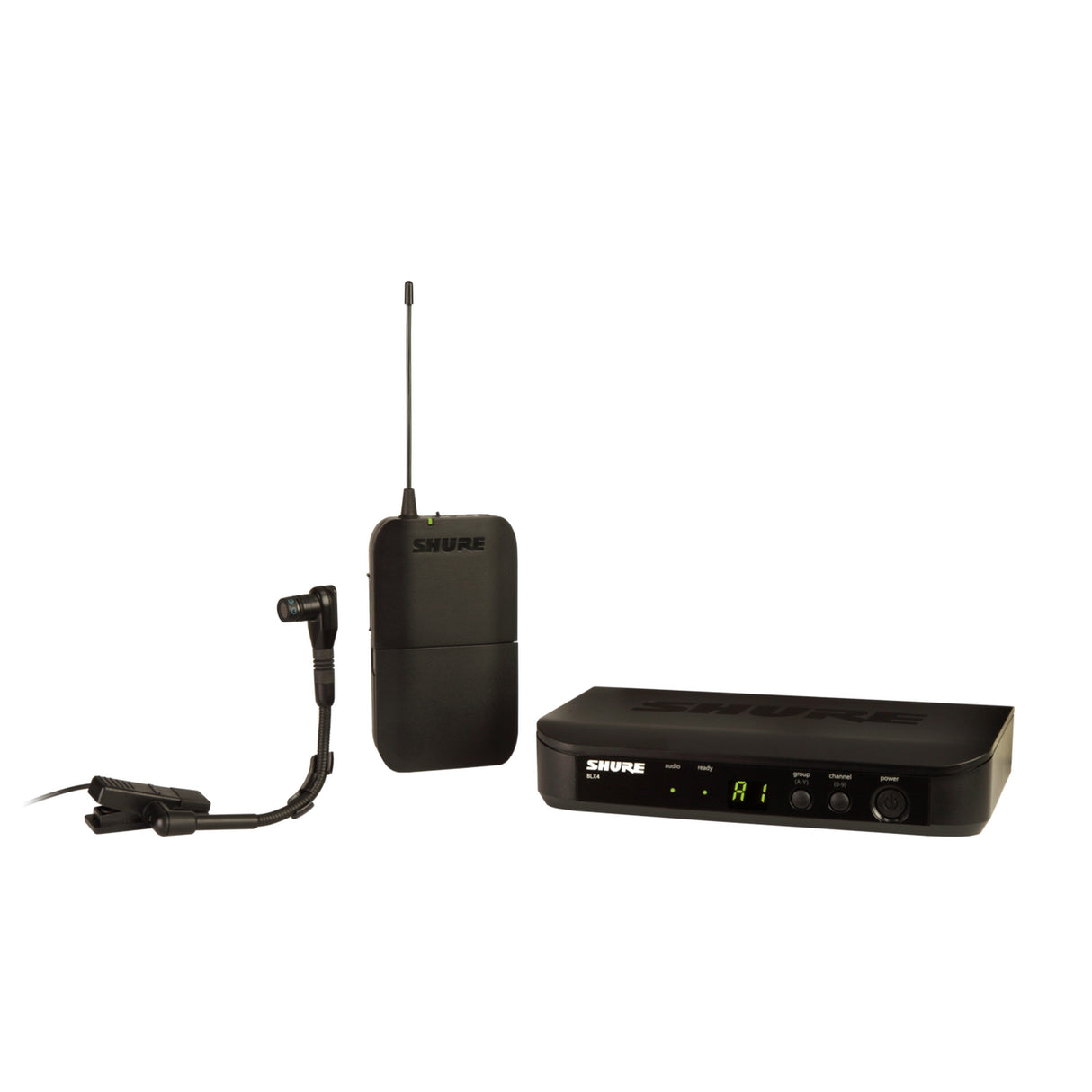 Shure BLX14/B98 Wireless Instrument System with Clip-On Gooseneck Microphone