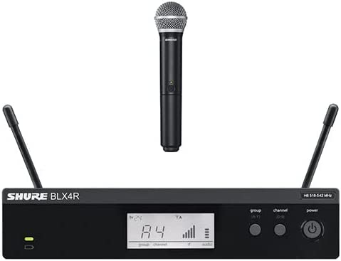 Shure BLX2/PG58-BLX4R Wireless Handheld Microphone System, J11 596-616 MHz