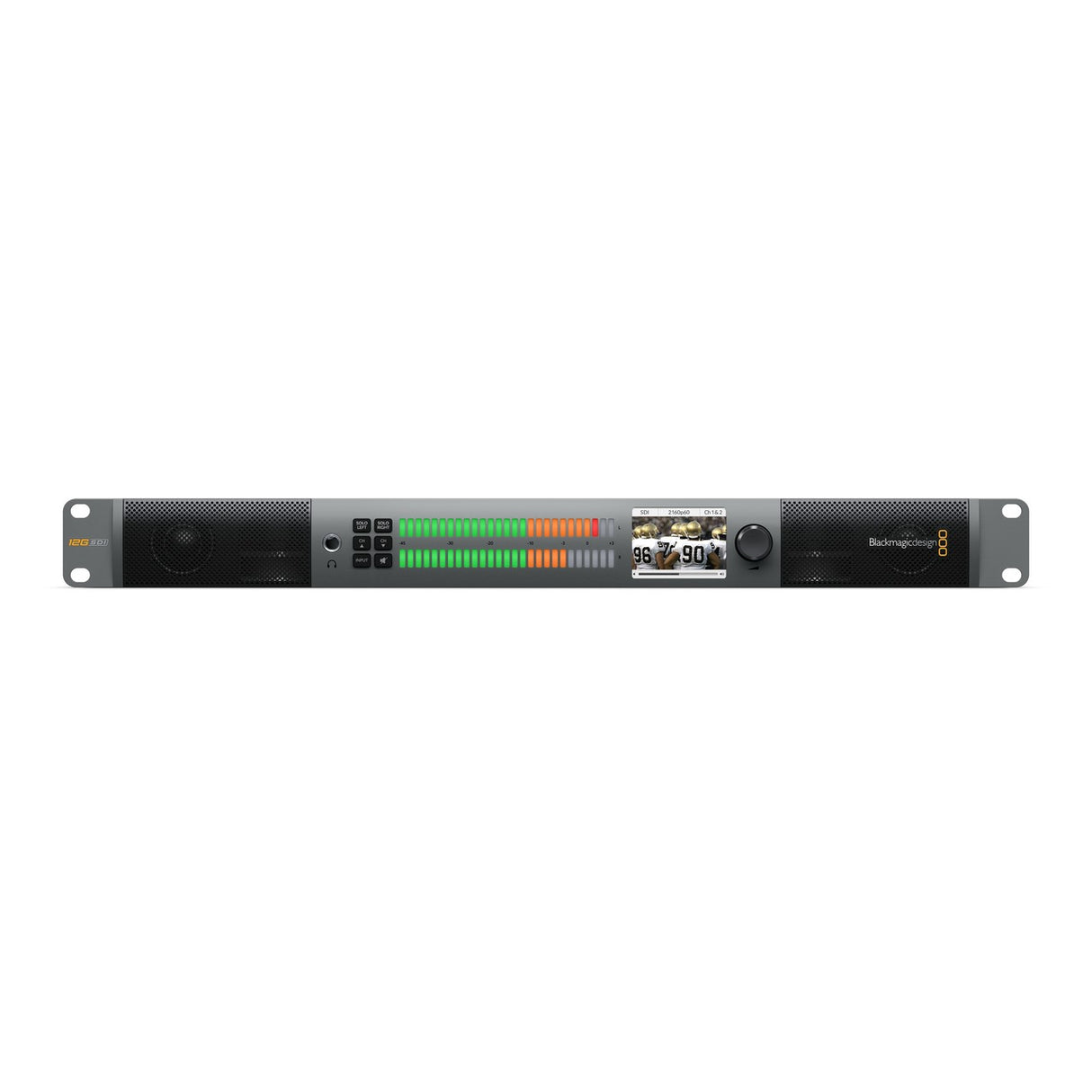 Blackmagic Design Audio Monitor 12G | Broadcast Quality Analog AES/EBU and SDI Audio Monitoring