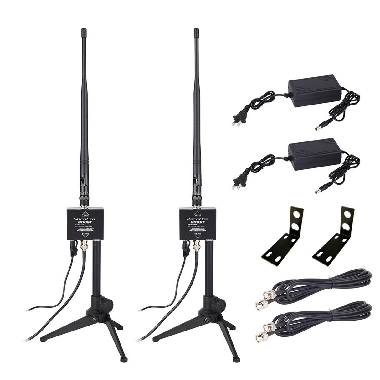 VocoPro BOOST Dual Wireless Microphone Antenna Extension/Boost kit
