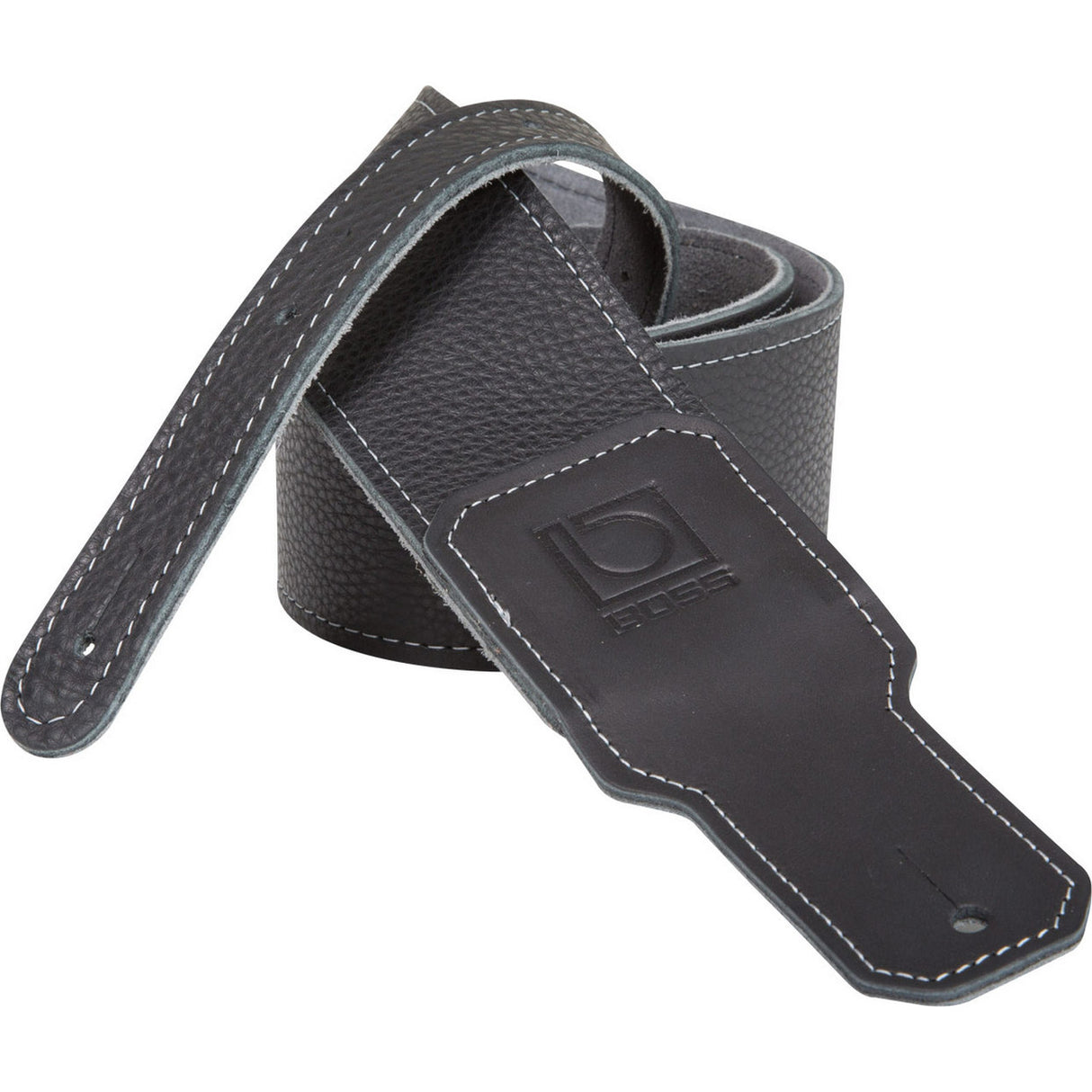 Boss BSL-25-BLK 2.5 Inch Black Leather Instrument Strap