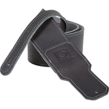 Boss BSL-30-BLK 3 Inch Black Leather Instrument Strap