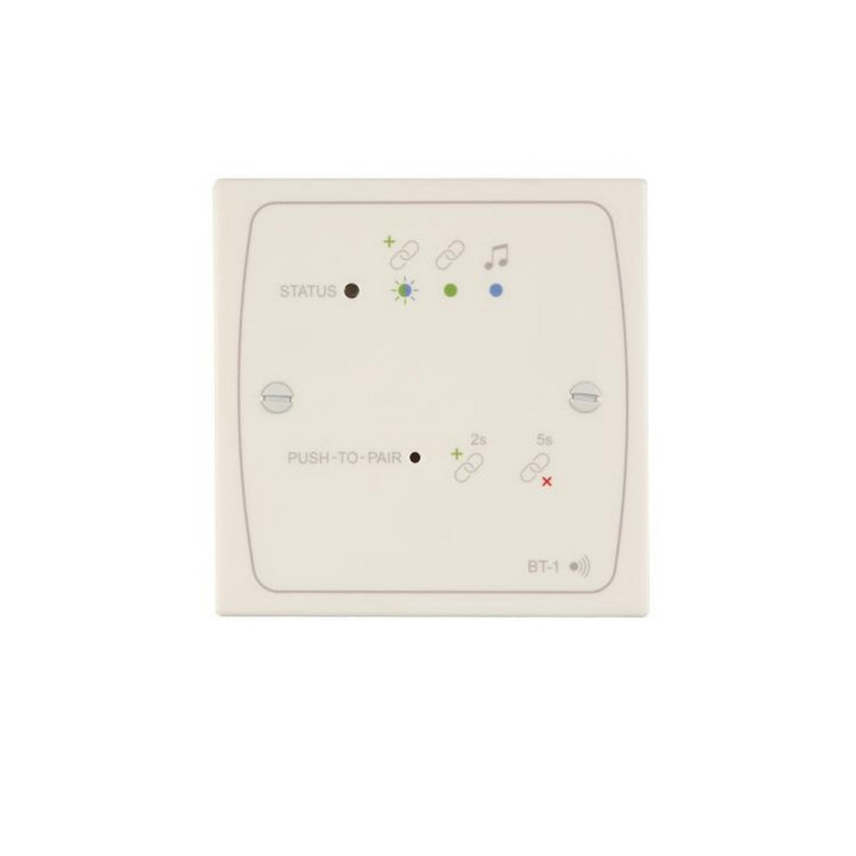 Cloud Electronics BT-1AEW 1-Gang US Bluetooth Active Input Plate for DCM1e, White