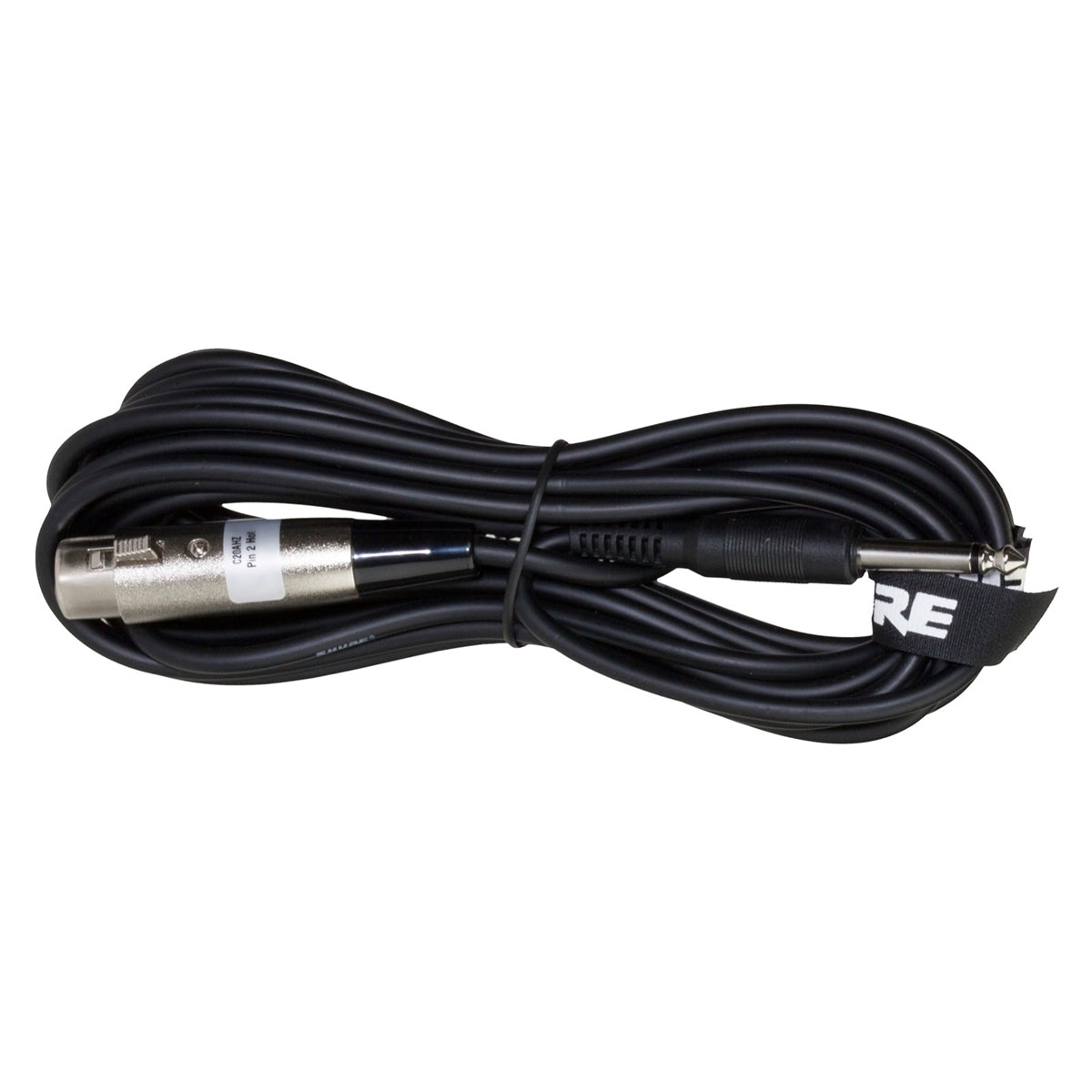 Shure C20AHZ 20 ft Microphone Cable with 1/4 inch Phone Plug