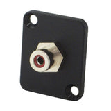 Ace Backstage Co. C-25138 Connectrix RCA Feed Through Connector with Red Insulator