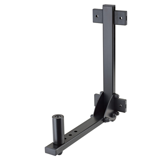 K&M 24140 Speaker Wall Mount with 1.417-Inch Flange Mounting Black
