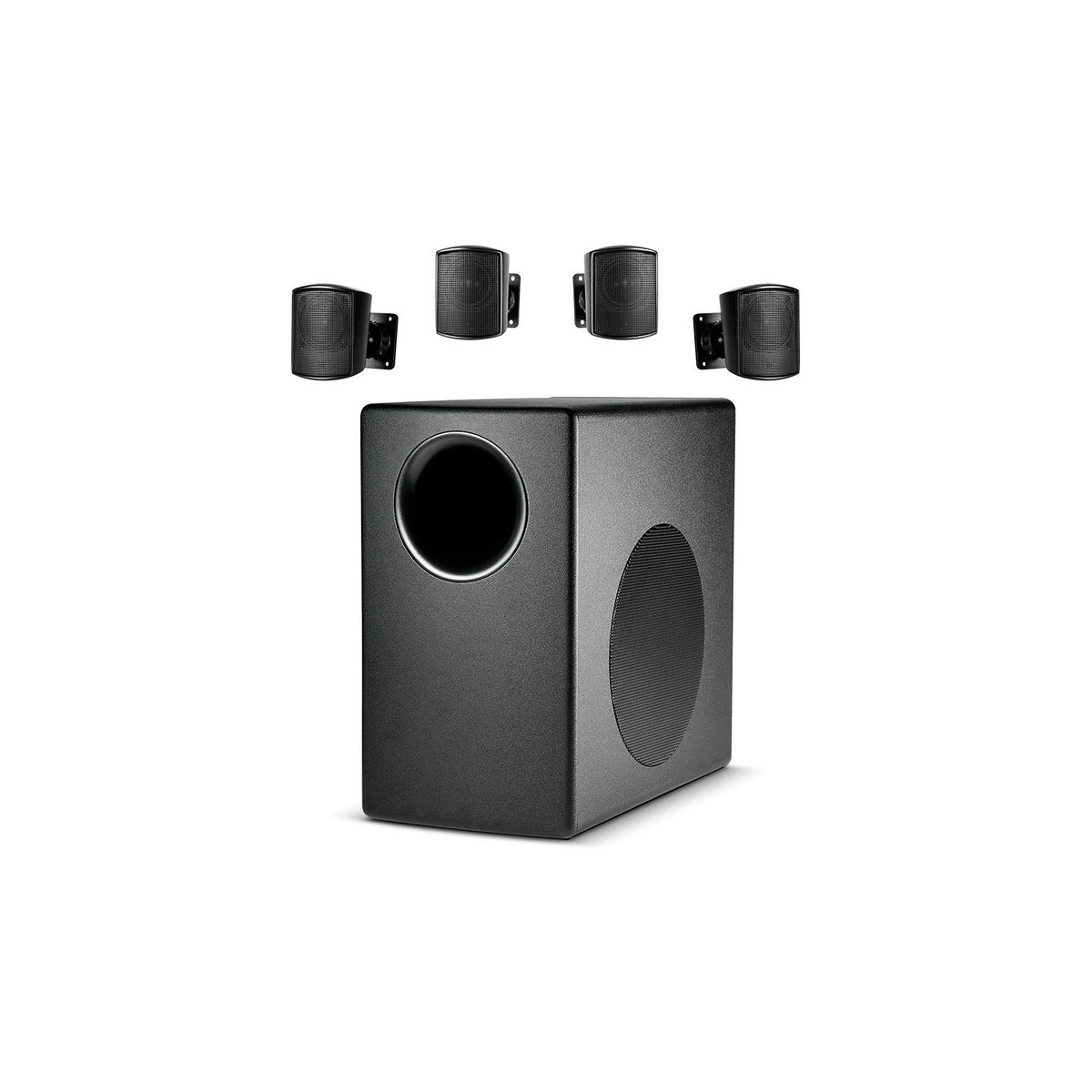 JBL C50PACK | Packaged Surface Mount Subwoofer Satellite Loudspeaker System BLACK