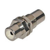 Ace Backstage Co. C-90151 ConnectQuick RCA Feed Through Connector with White Insulator
