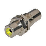 Ace Backstage Co. C-90152 ConnectQuick RCA Feed Through Connector with Yellow Insulator
