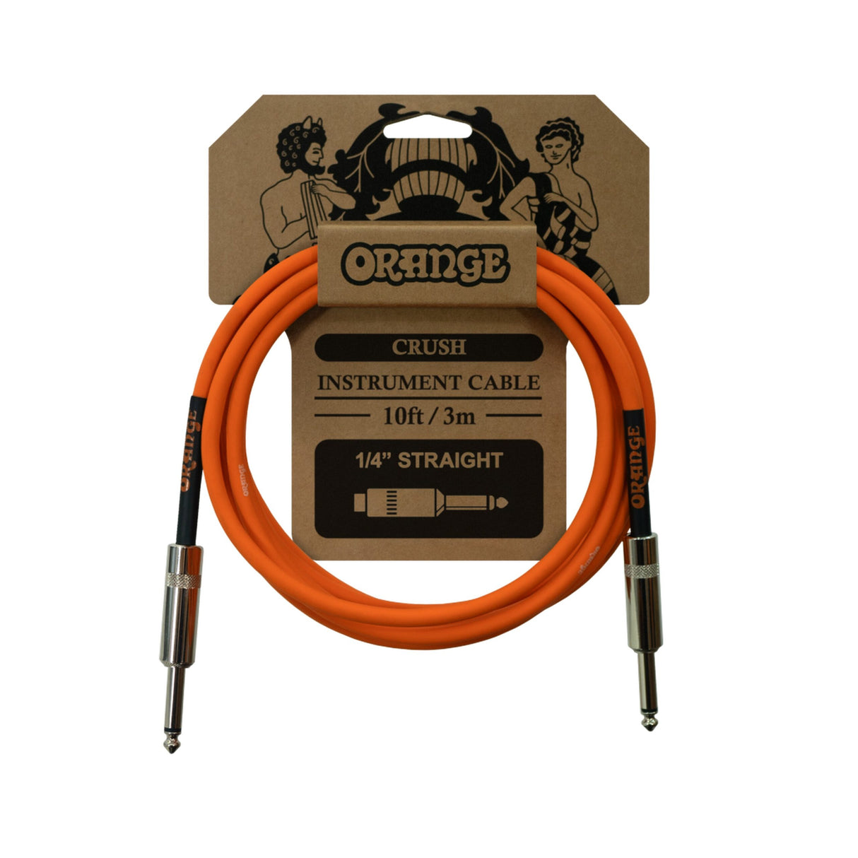 Orange CA034 Crush 10-Foot Instrument Cable, Straight to Straight