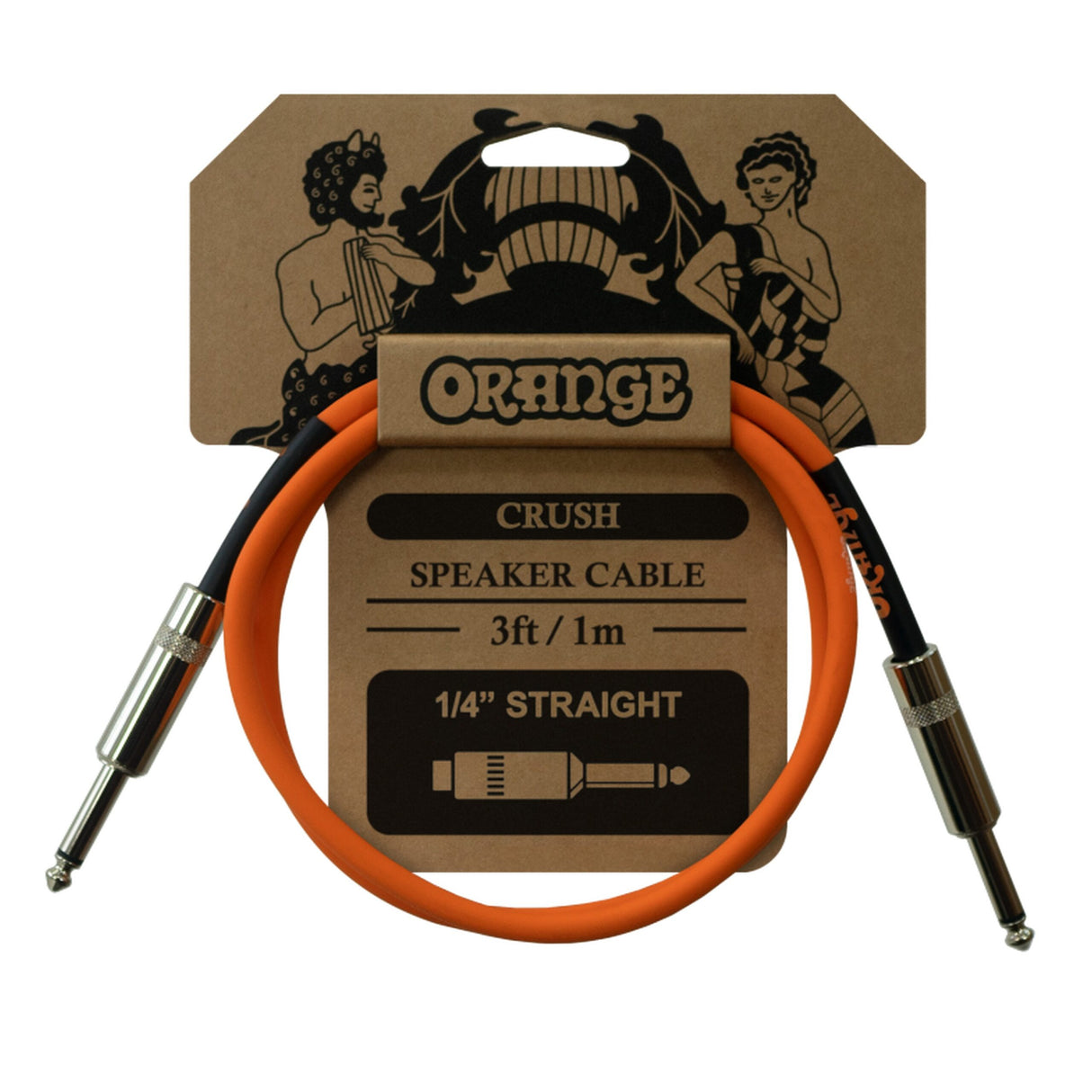 Orange CA040 Crush 3-Foot Speaker Cable, Jack to Jack