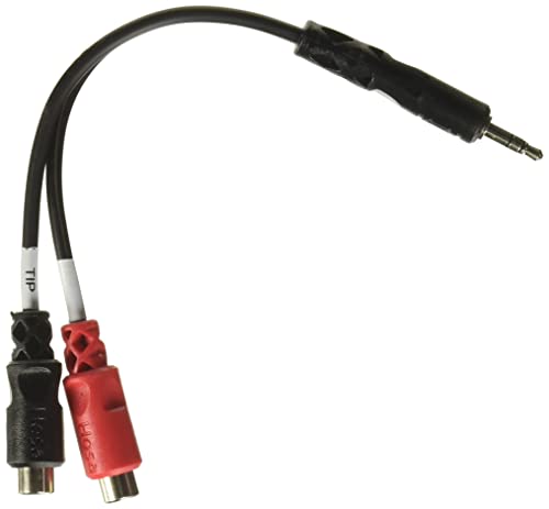 Hosa YRA-154 Stereo Breakout 3.5mm TRS to Dual RCAF Cable