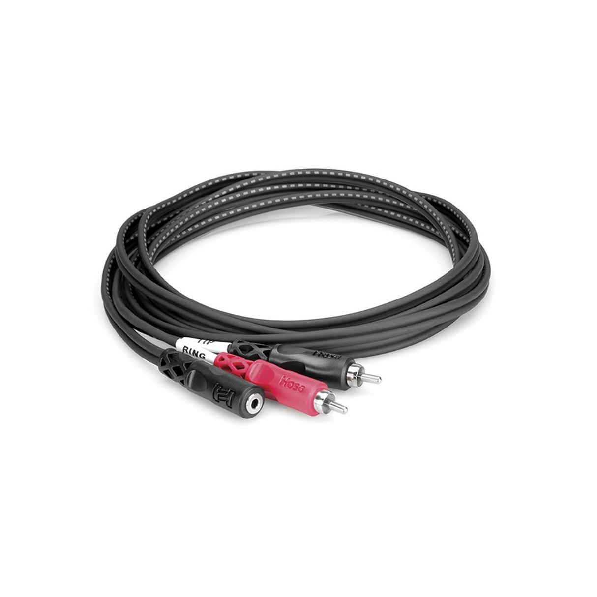 Hosa CFR-210 | 10 Foot 3.5mm TRSF to Dual RCA Stereo Breakout Cable