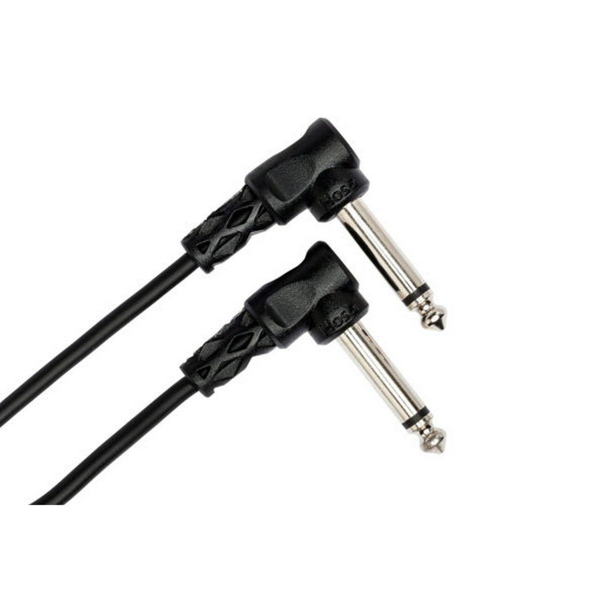 Hosa CFS-606 Right-Angle to Right-Angle Guitar Patch Cable, 6 Pieces of 6-Inch