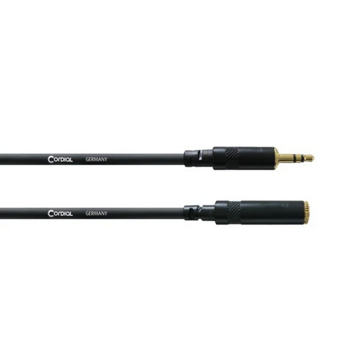 Cordial CFS 5 WY Stereo 1/8-Inch TRS to 1/8-Inch Stereo Female Cable, Black, 16-Feet
