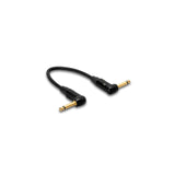 Hosa CGK-000.5RR Neutrik Right-Angle to Same Edge Guitar Patch Cable 6 Inch - accessories