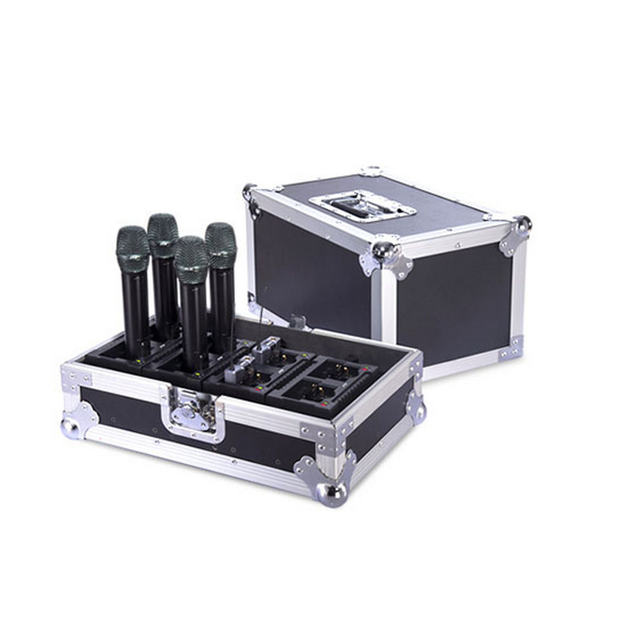 JTS CH-8 Transport Case with Integrated 8-Slot Charger