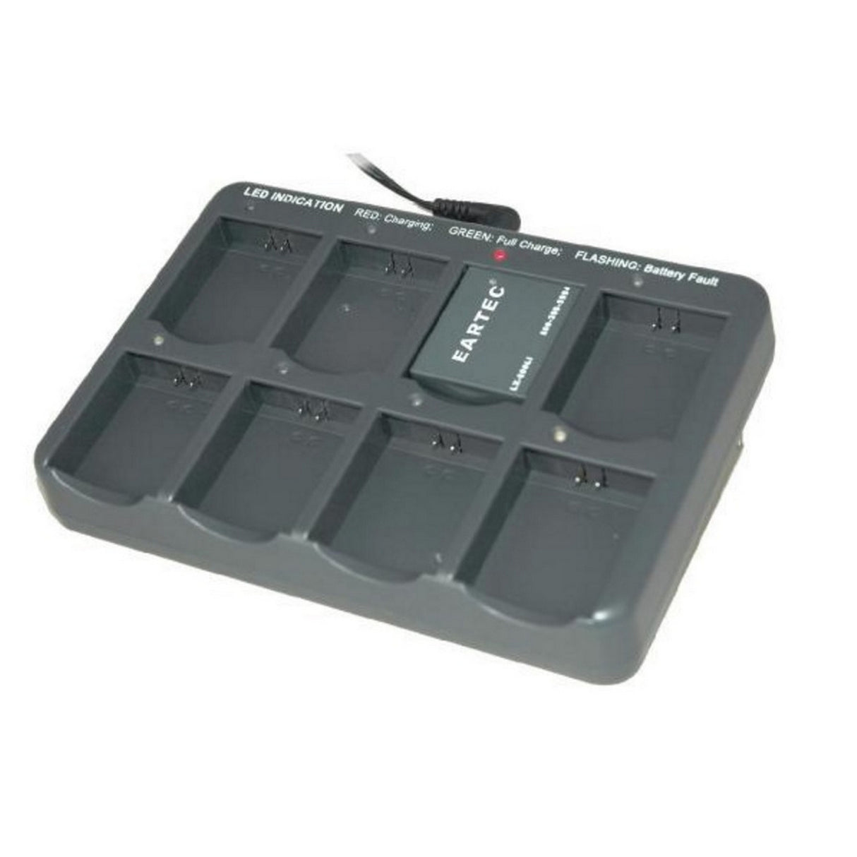 Eartec CHLX8E | 8 Battery Multi Port Charging Base for HUB UltraLITE Battery