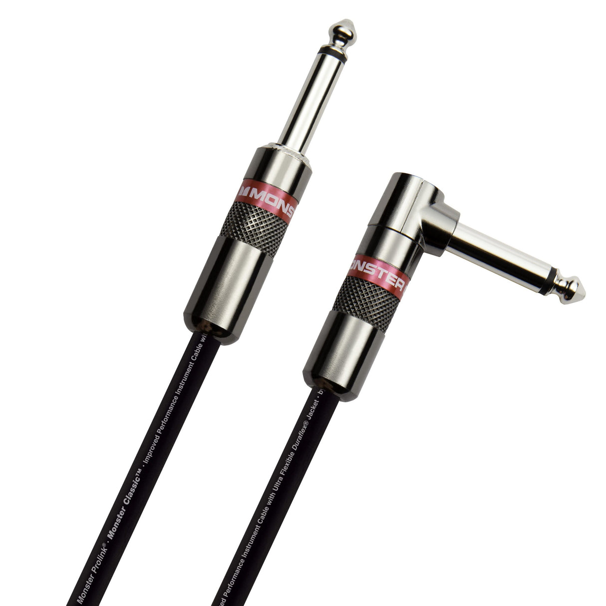 Monster CLAS-I-12AWW-U Prolink Monster Classic Right Angle to Straight Instrument Cable, 12 Foot