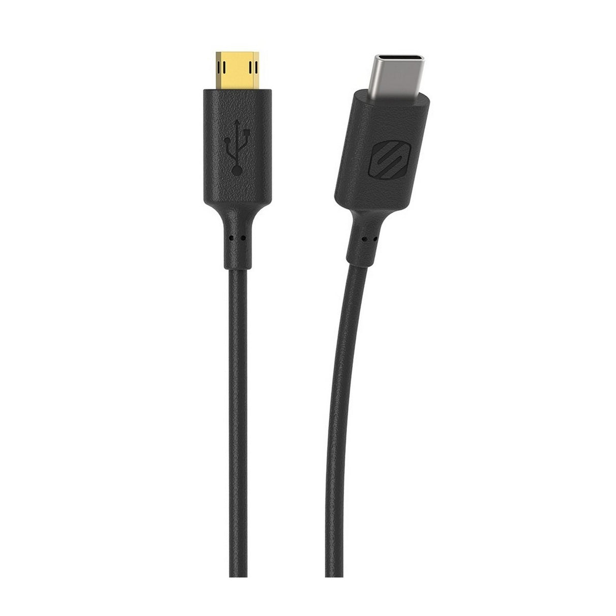 Scosche CM23 | StrikeLine USB-C to Micro USB Charge and Sync Cable Black