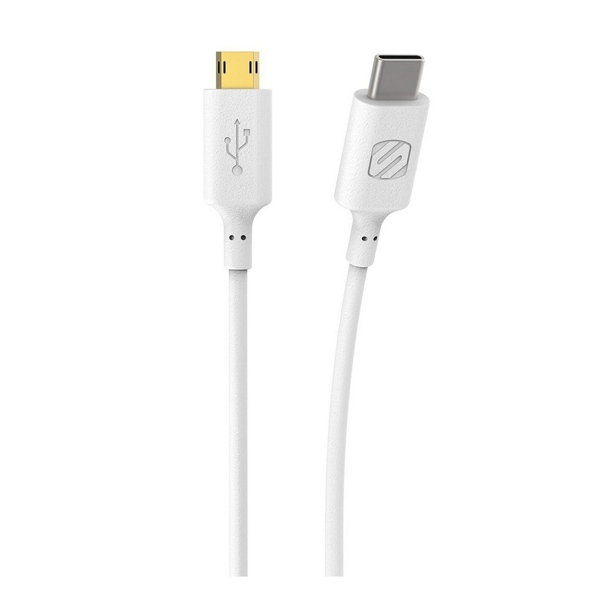 Scosche CM23WT | StrikeLine USB-C to Micro USB Charge and Sync Cable White
