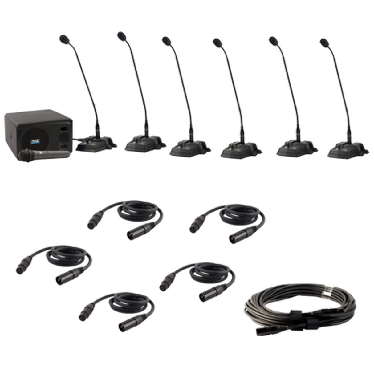 Anchor Audio CouncilMAN CM-6W 6-User Wireless Conference System Package