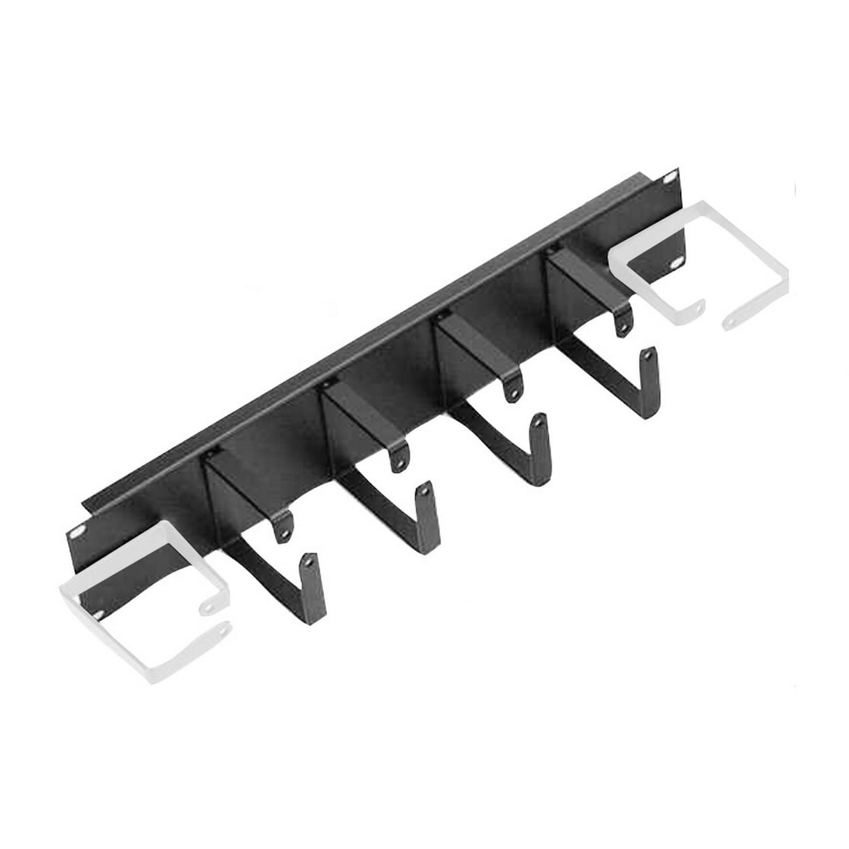 Lowell CMD-2H 2U Cable Management Panel with Horizontal D-Rings