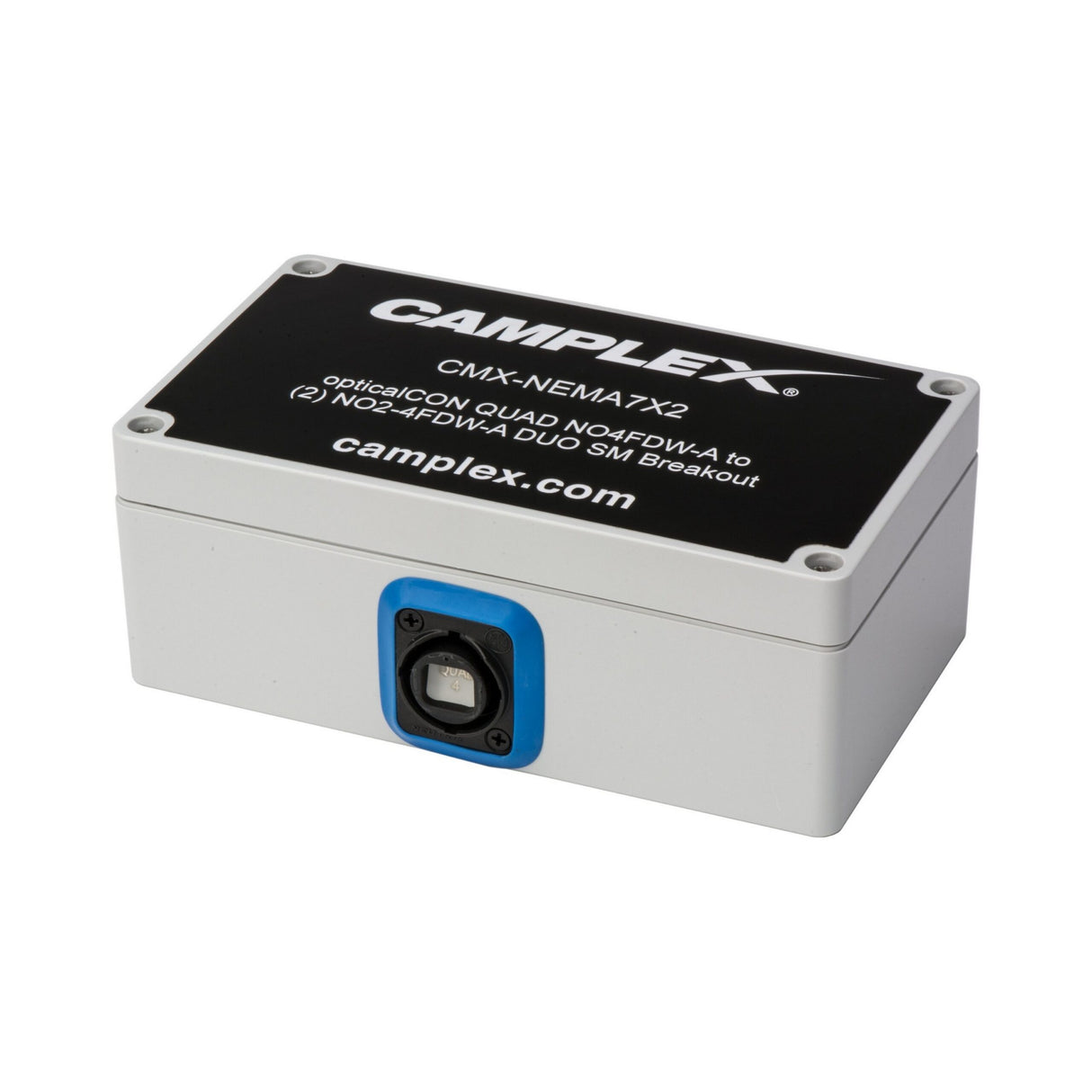 Camplex Singlemode OpticalCon QUAD NO4FDW-A to 2 NO2-4FDW-A DUO Breakout Box