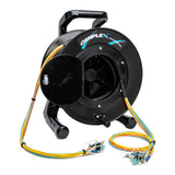 Camplex CMX-TARLCST-0500 12-Channel ST Single Mode and LC Multimode Fiber Optic Tactical Snake Reel 500 Foot