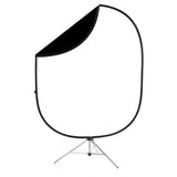 Savage CB112-KIT Collapsible Background, Black/White 5 x 6-Feet Kit