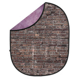 Savage CB192 Collapsible Background, Grunge Brick/Purple 5 x 7-Feet